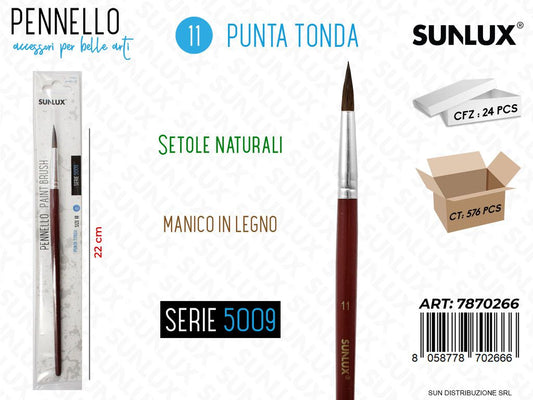 Pennelli S. 5009 N.11 Punta Tonda 22CM