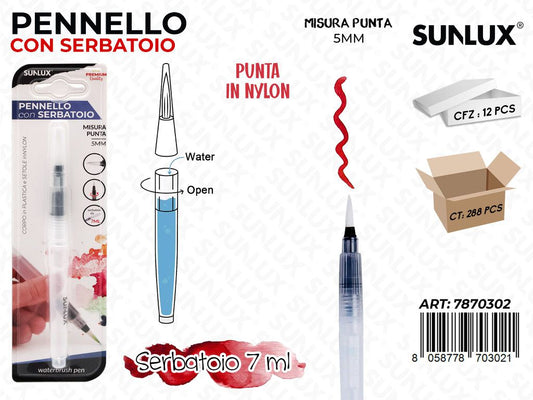 Pennello con Serbatoio 7ML Punta 5MM