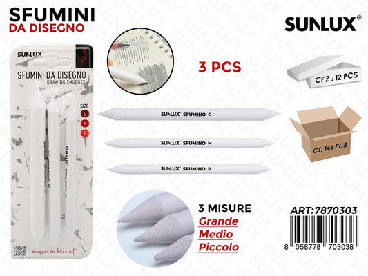 Bl. Sfumini da Disegno Mis. G-m-p 3 Pcs