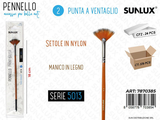 Pennelli S. 5013 N.2 Punta Ventaglio 18CM