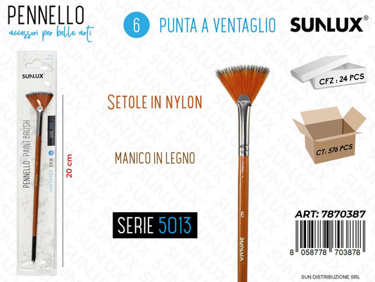 Pennelli S. 5013 N.6 Punta Ventaglio 20CM