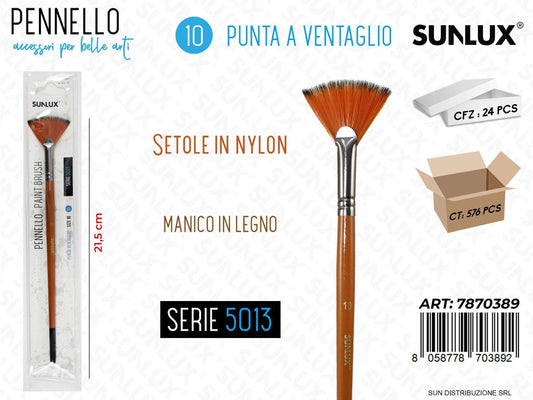 Pennelli S. 5013 N.10 Punta Ventaglio 21.5CM