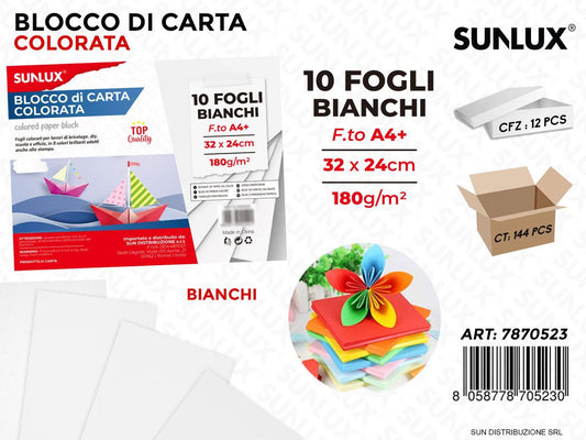 Blocco di Carta 10FF Bianco 32*24CM 180G