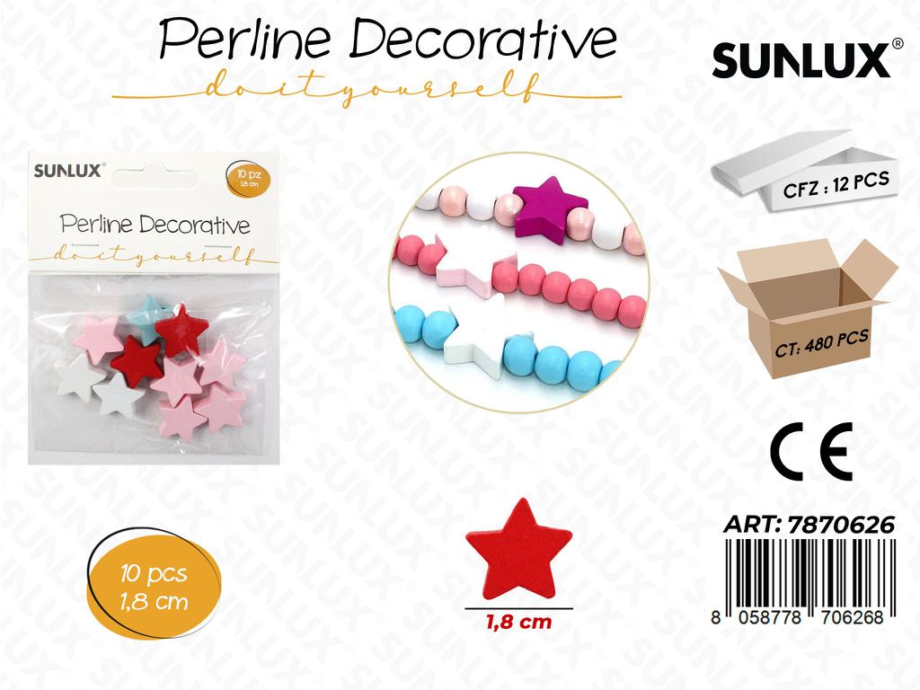 Perline Decorative Col. ASS.1.8CM 10PCS
