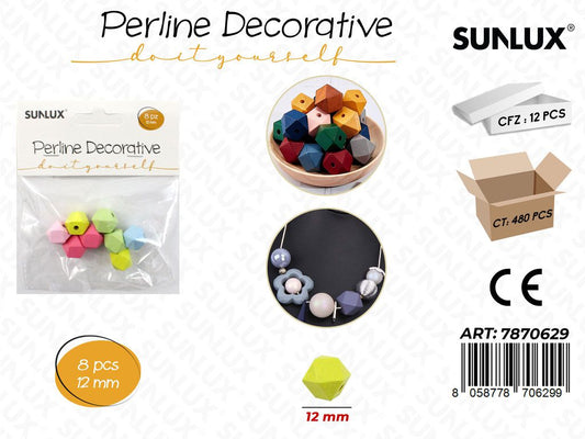 Perline Decorative Col. ASS.12MM 8PCS