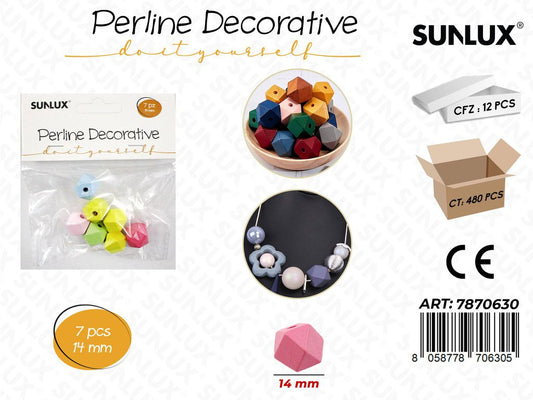 Perline Decorative Col. ASS.14MM 7PCS