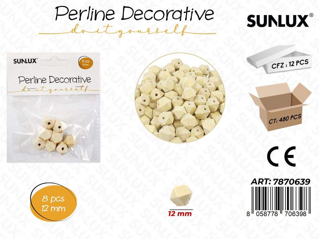 Perline Decorative 12MM 8PCS