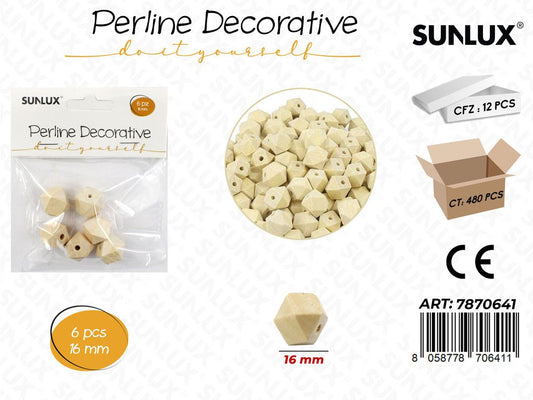 Perline Decorative 16MM 6PCS