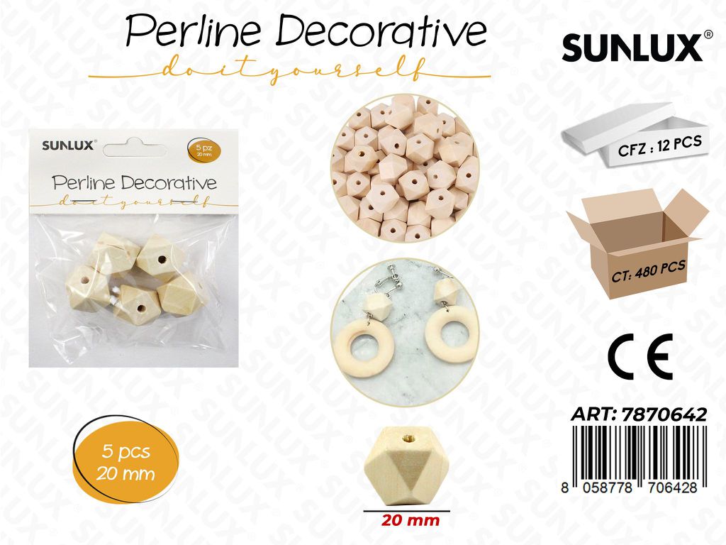 Perline Decorative 20MM 5PCS