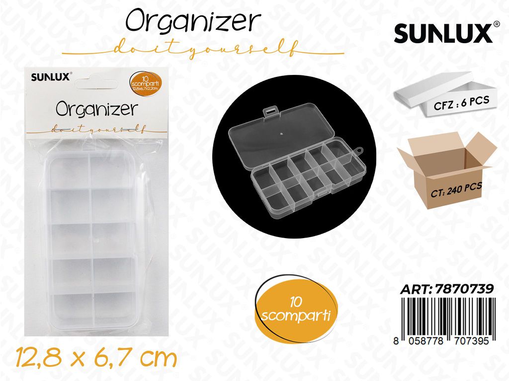 Organizer 10 Scomp. 12.8*6.7CM