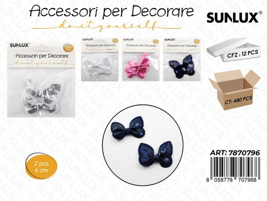 Sunlux Acc. per Dec. Ass. 2PCS 6CM
