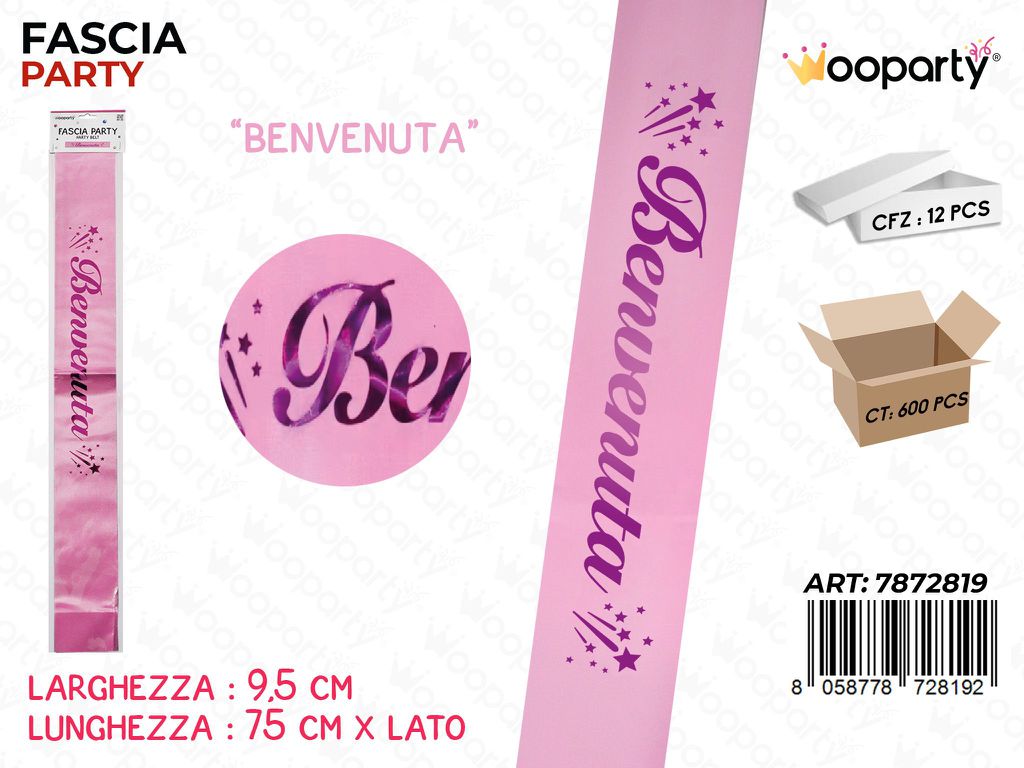 FASCIA BENVENUTA 9.5*75CM