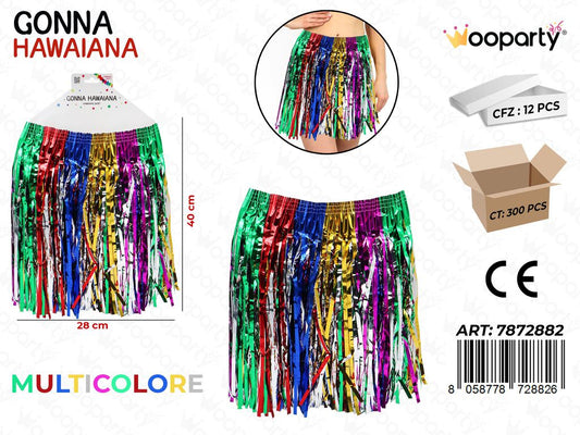 GONNA HAWAIANA MULTICOL. 28*40CM /PZ DA 12**