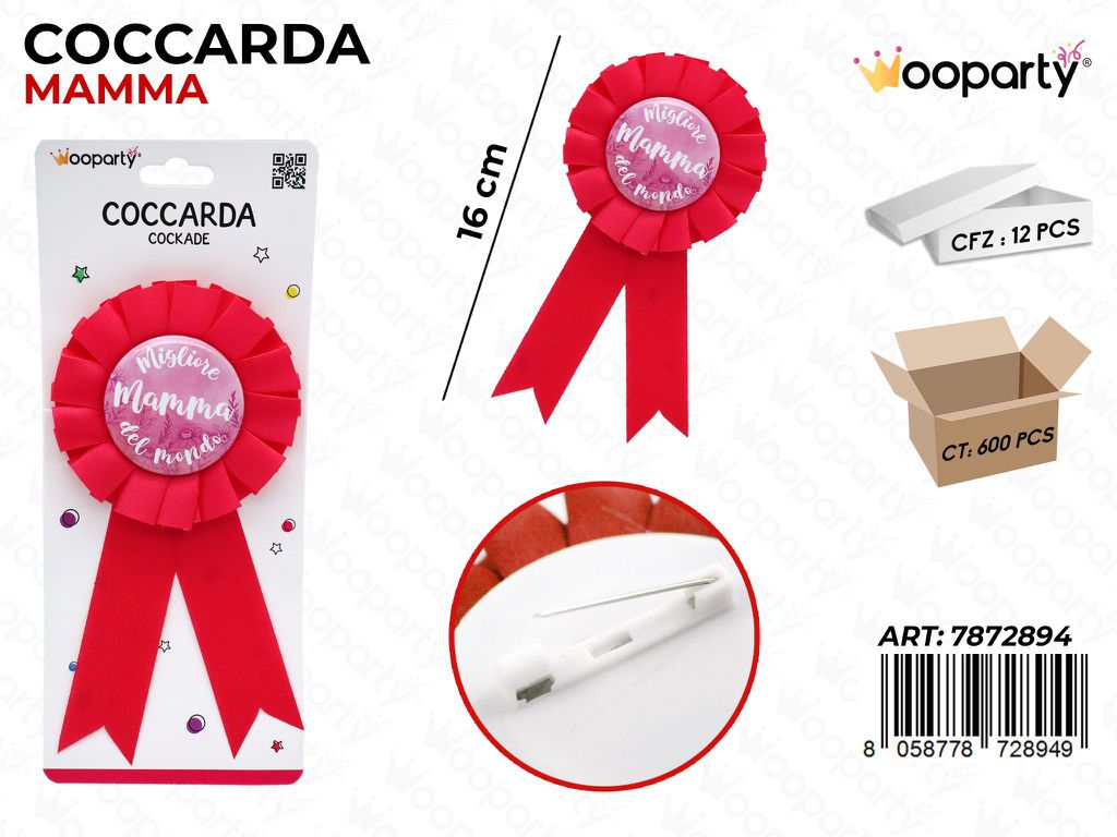 COCCARDA MAMMA 16CM