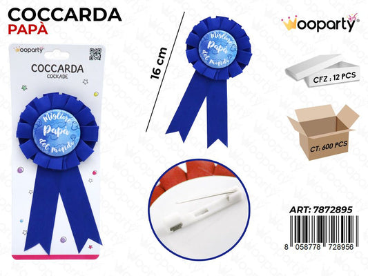 COCCARDA PAPA 16CM