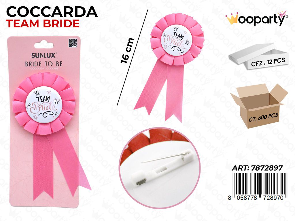 COCCARDA TEAM BRIDE 16CM