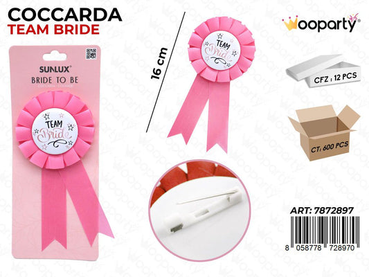 COCCARDA TEAM BRIDE 16CM