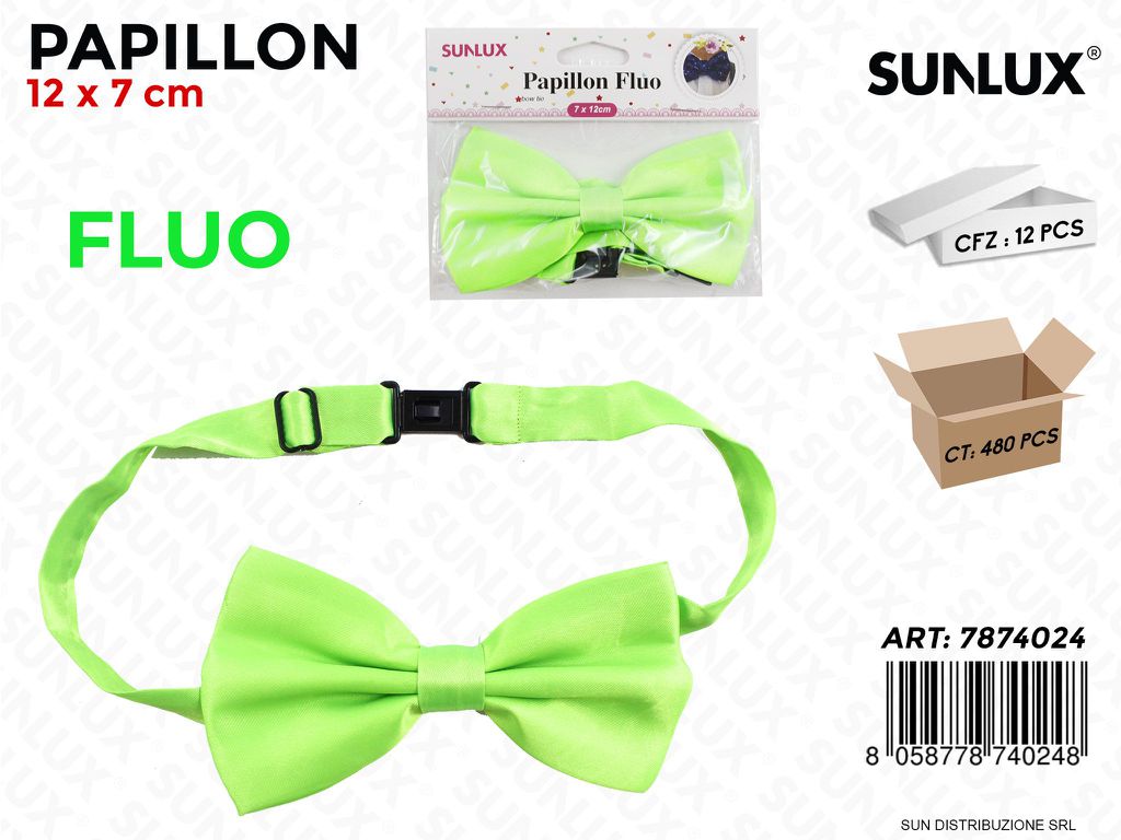 PAPILLON VERDE FLUO 12*7CM /PZ DA 12**
