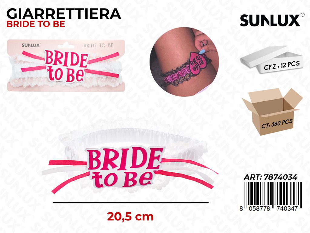 GIARRETTIERA BRIDE TO BE ELAST. 20.5CM / PZ DA 12**