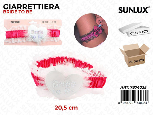 GIARRETTIERA BRIDE TO BE ELAST. 20.5CM / PZ DA 12**