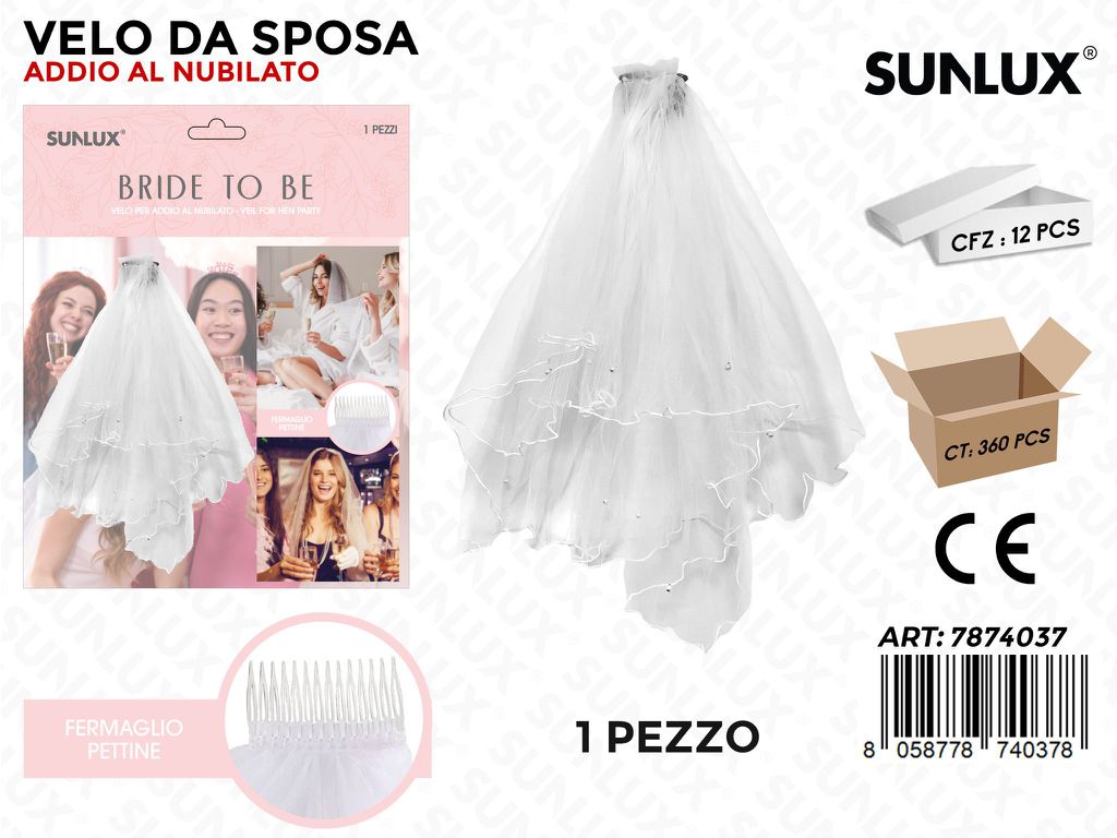 VELO DA SPOSA ADDIO AL NUBILATO /PZ DA 12**