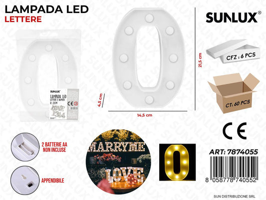 Lampada a Led Let. o 14.5*21.5*4.5CM