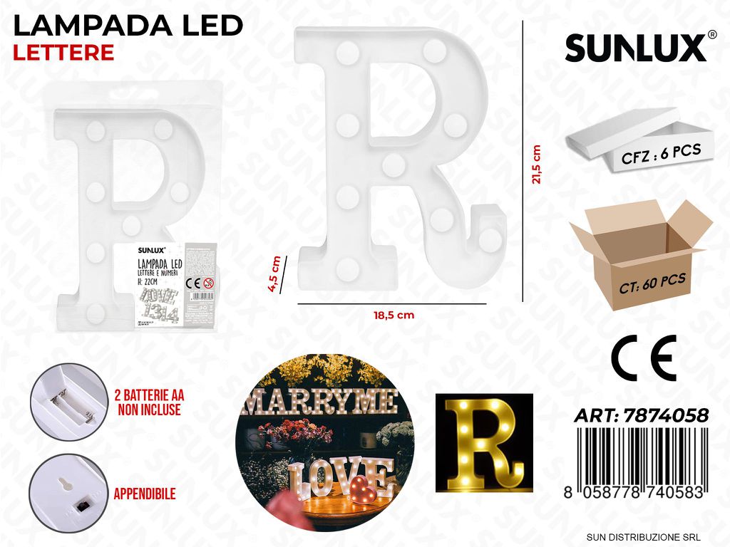 Lampada a Led Let. R 18.5*21.5*4.5CM