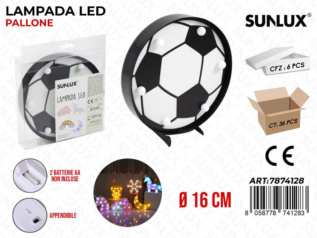 Lampada Led Pallone D.16CM