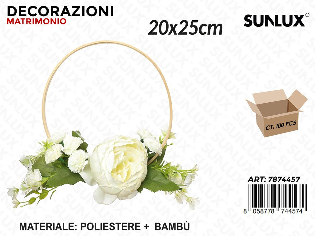 Sunlux Dec. Centrotavola Matrimonio 20*25CM