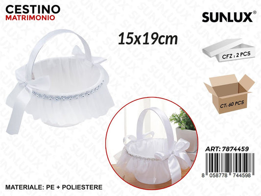 Sunlux Cestino Matrimonio 15*19CM