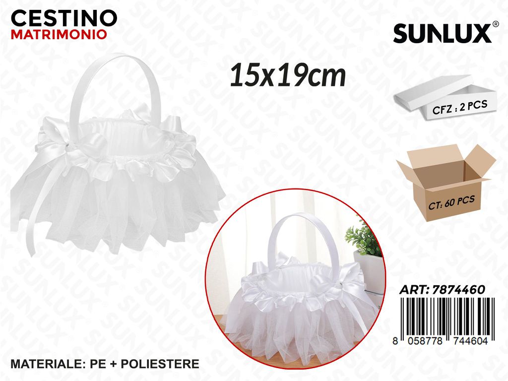 Sunlux Cestino Matrimonio 15*19CM