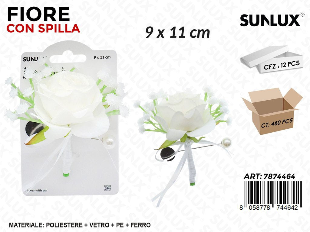 Sunlux Fiore c/Spilla 9*11CM