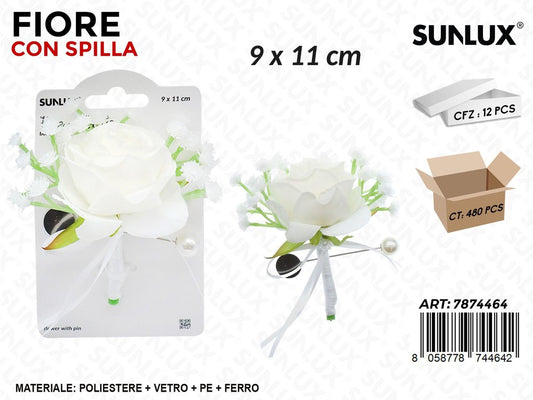 Sunlux Fiore c/Spilla 9*11CM