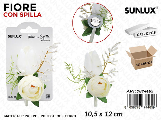 Sunlux Fiore c/Spilla 10.5*12CM