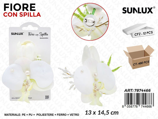 Sunlux Fiore c/Spilla 13*14.5CM