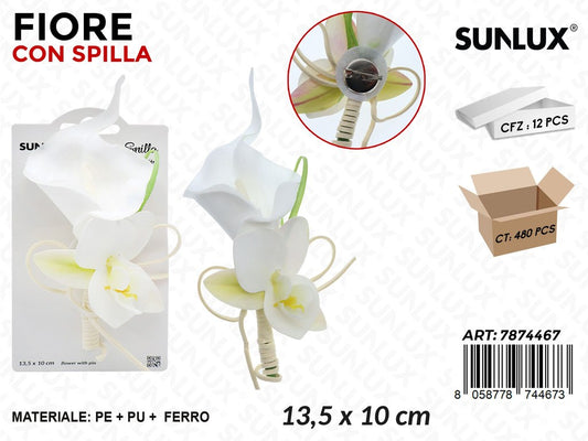 Sunlux Fiore c/Spilla 13.5*10CM