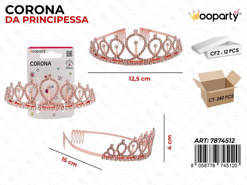 CORONA DA PRINCIPESSA 12.5*15CM
