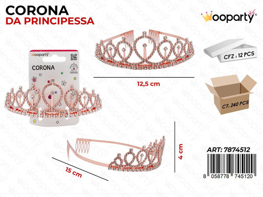 CORONA DA PRINCIPESSA 12.5*15CM
