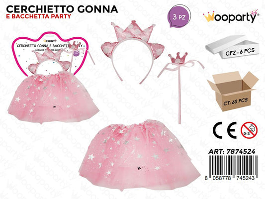 COSTUME ALI GONNA BACCHETTA 3PCS