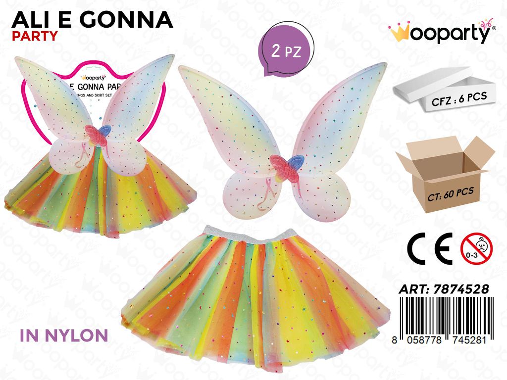 COSTUME ALI E GONNA 2PCS