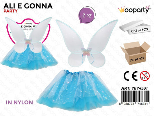 COSTUME ALI E GONNA 2PCS