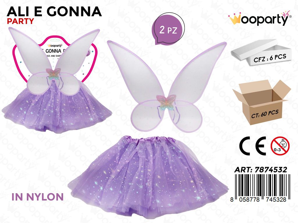 COSTUME ALI E GONNA 2PCS