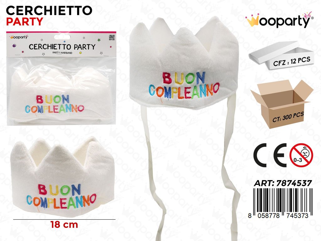 CERCHIETTO PARTY B. COMPL. 18CM