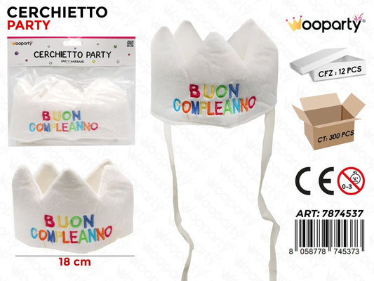 CERCHIETTO PARTY B. COMPL. 18CM