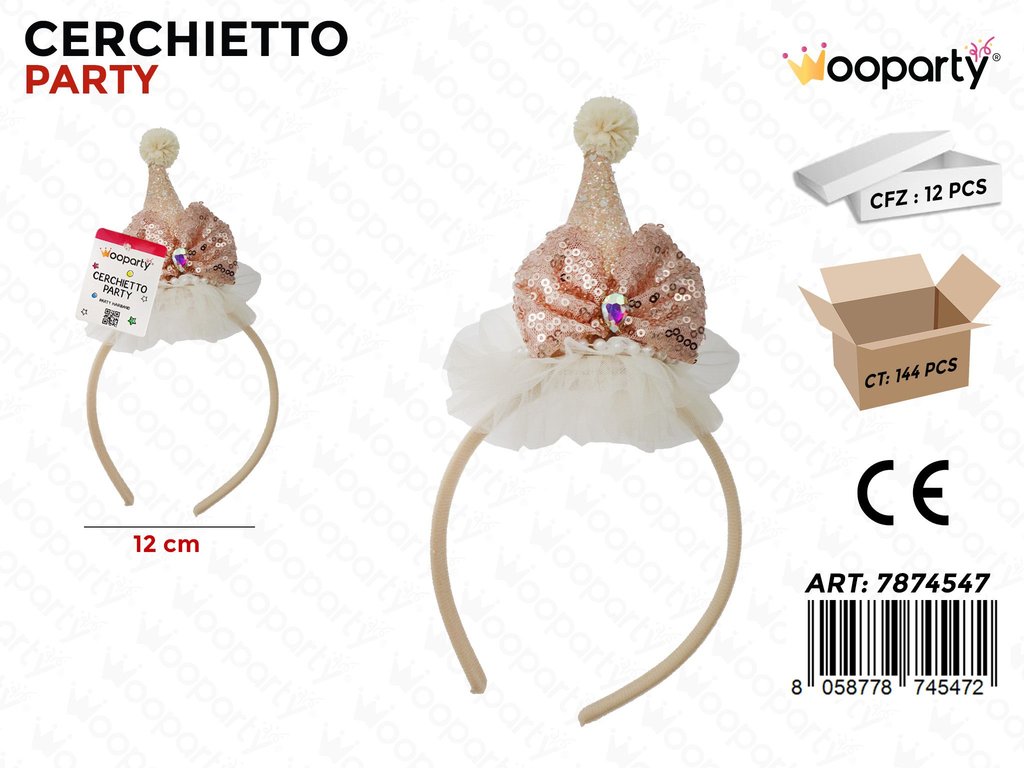 CERCHIETTO PARTY 12CM