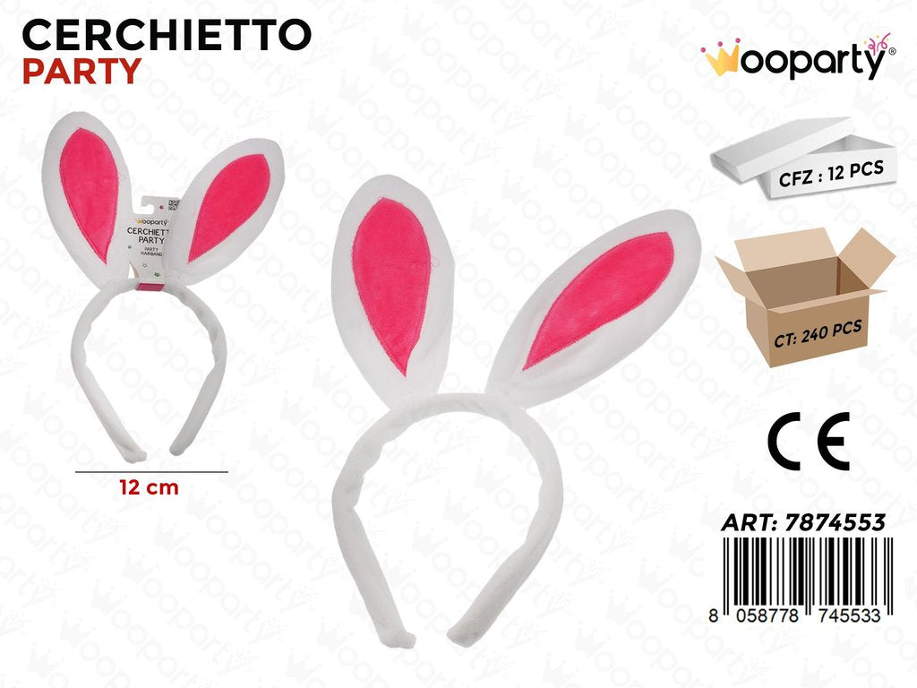 CERCHIETTO PARTY ORECCHIE 12CM