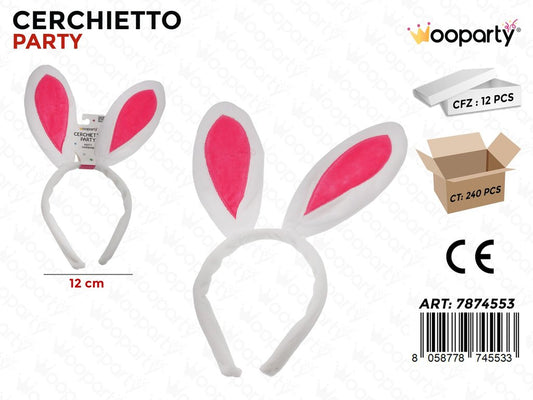 CERCHIETTO PARTY ORECCHIE 12CM