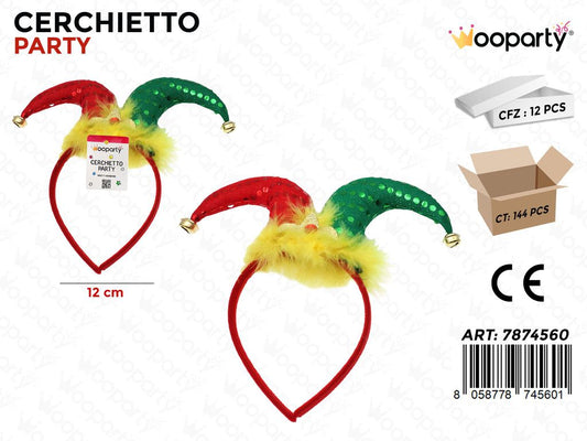 CERCHIETTO PARTY GIULLARE 12CM