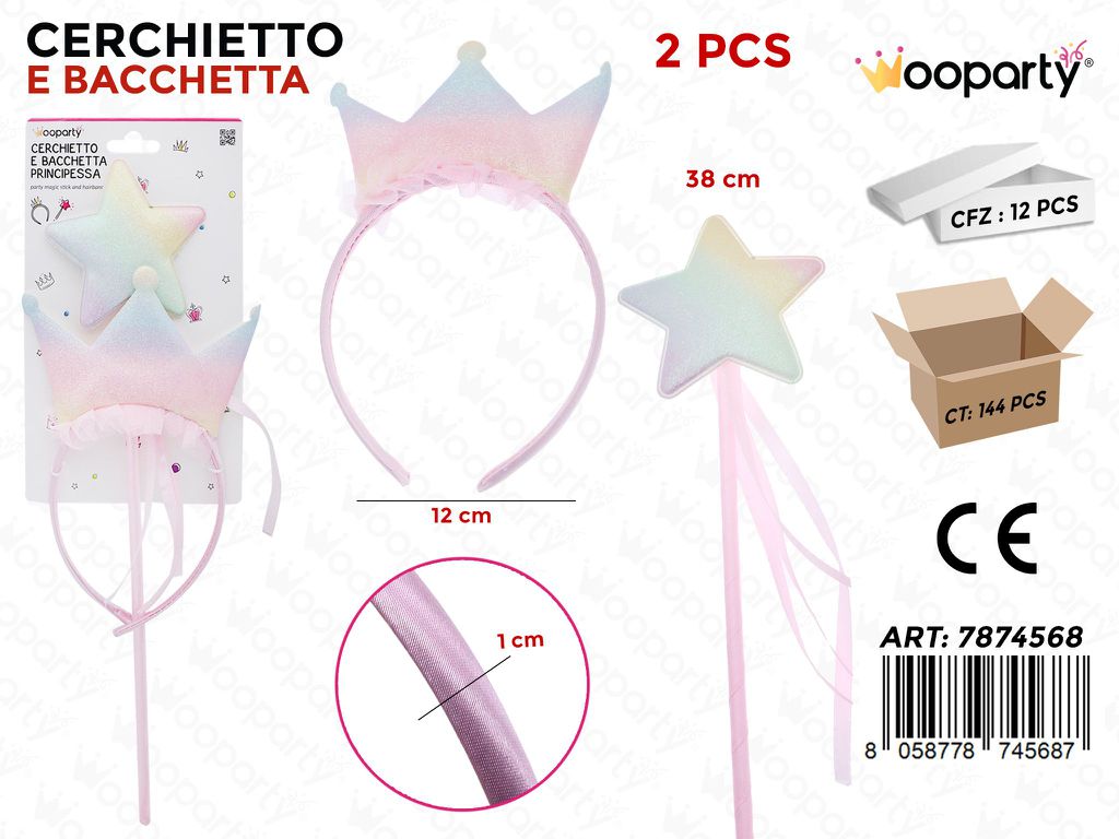 CERCHIETTO C/BACCHETTA 2PCS ASS.
