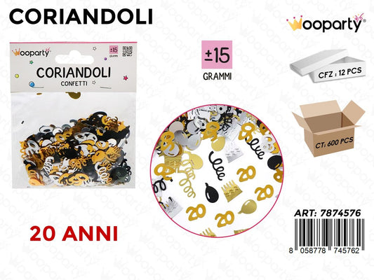 CORIANDOLI 20 ANNI 15GR